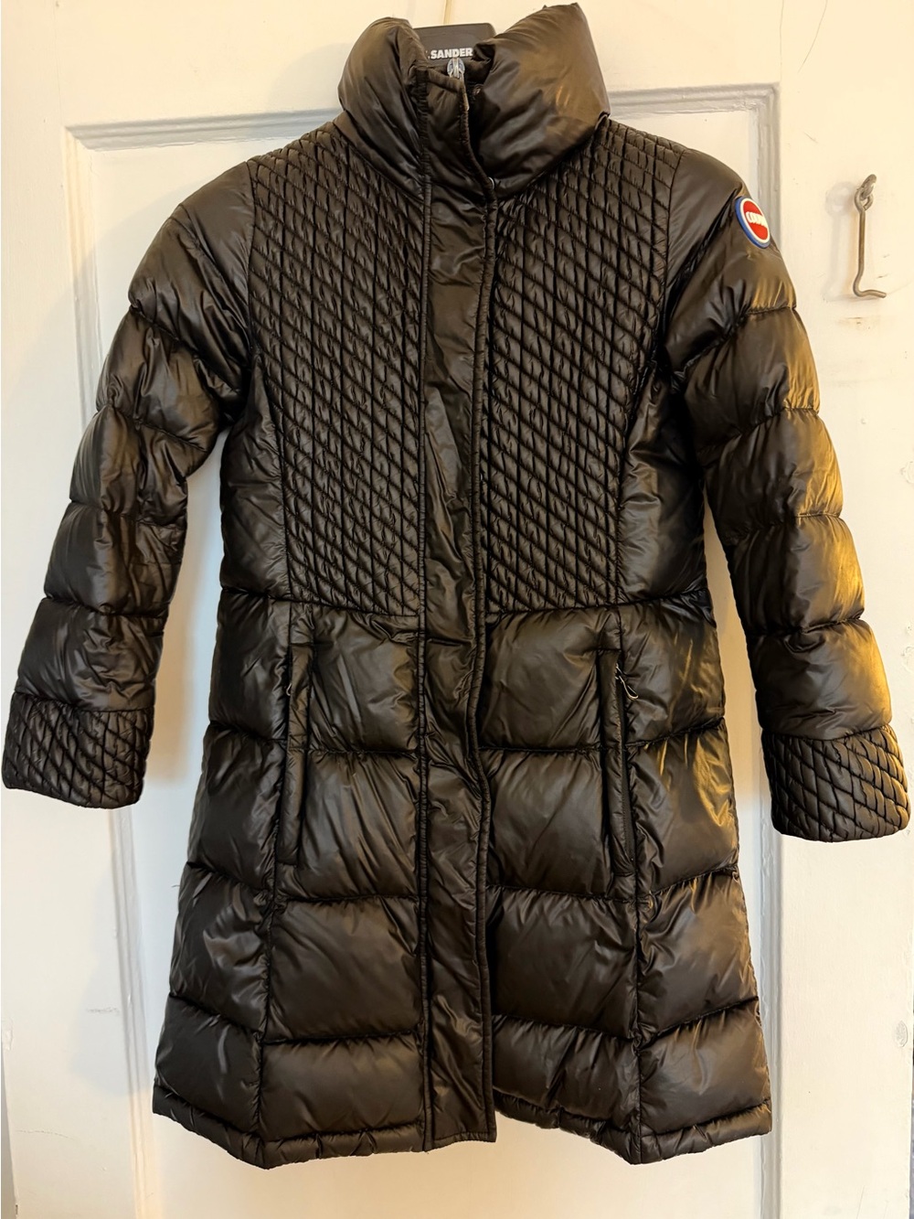 COLMAR Girls Black Quilted Long Puffer Coat